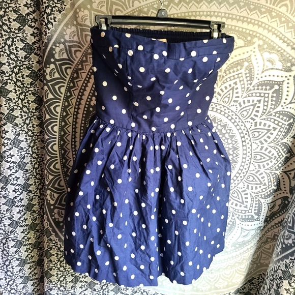 BONED CORSET Sweetheart Retro Cocktail Polka Dots - Picture 3 of 15